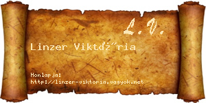 Linzer Viktória névjegykártya